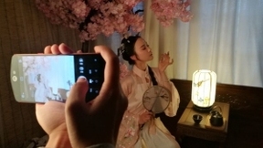 图虫摄影师小欣欣美图T9手机拍古风摄影大片：穿越千年如花美眷